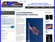 Tablet Screenshot of lrenterprises-flagpoles.com